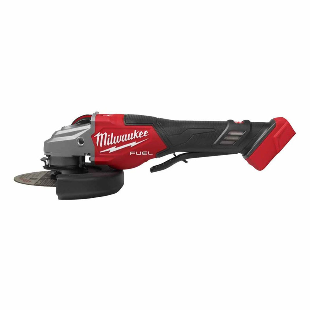 M18 FUEL 125mm Braking Grinder with Paddle Switch Side Angle M18 FUEL 125mm Braking Grinder with Paddle Switch Side Angle